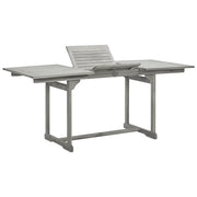 Tavolo da Pranzo per Esterni (120-170)x80x75 cm Massello Acacia cod mxl 34480