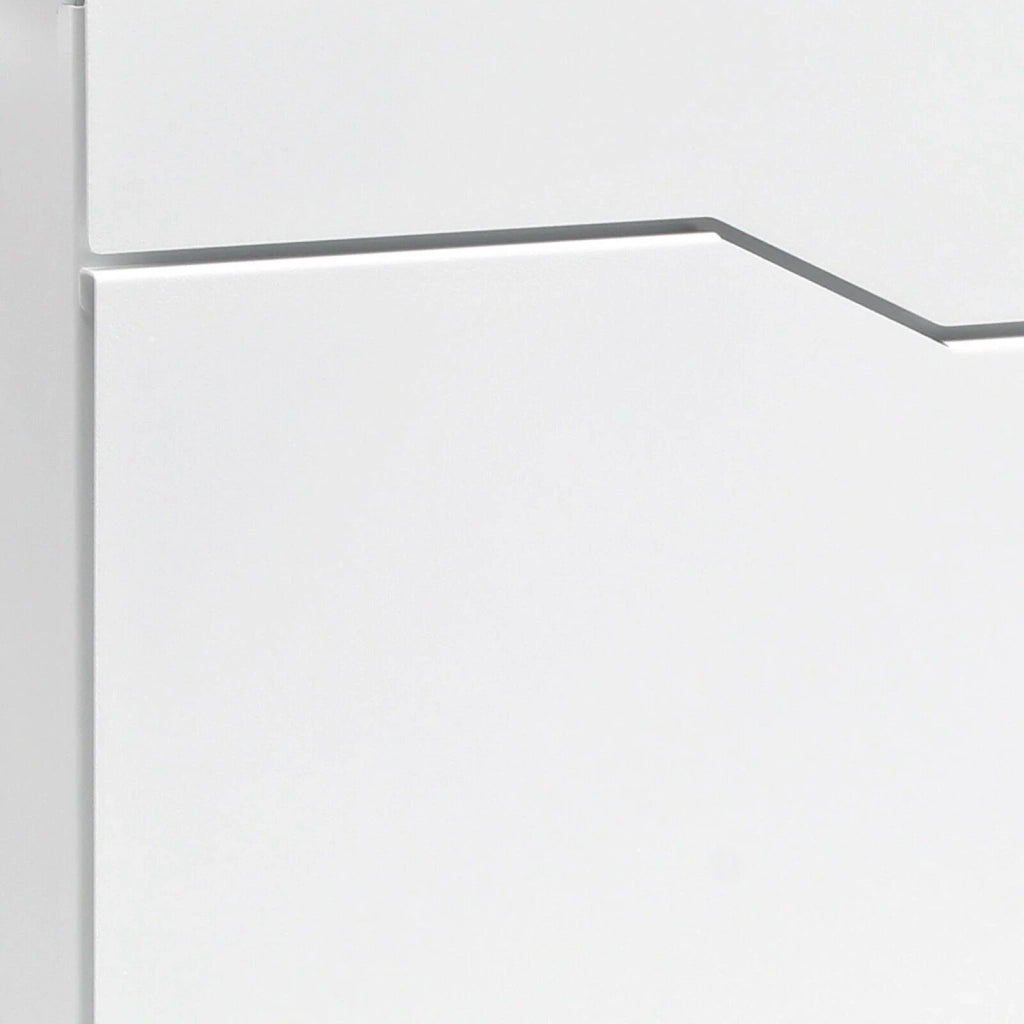 Cassetta postale da parete di design bianca con porta giornali/riviste acciaio zincato 37 x 37 x 10,5 cm bianco 16_0000091