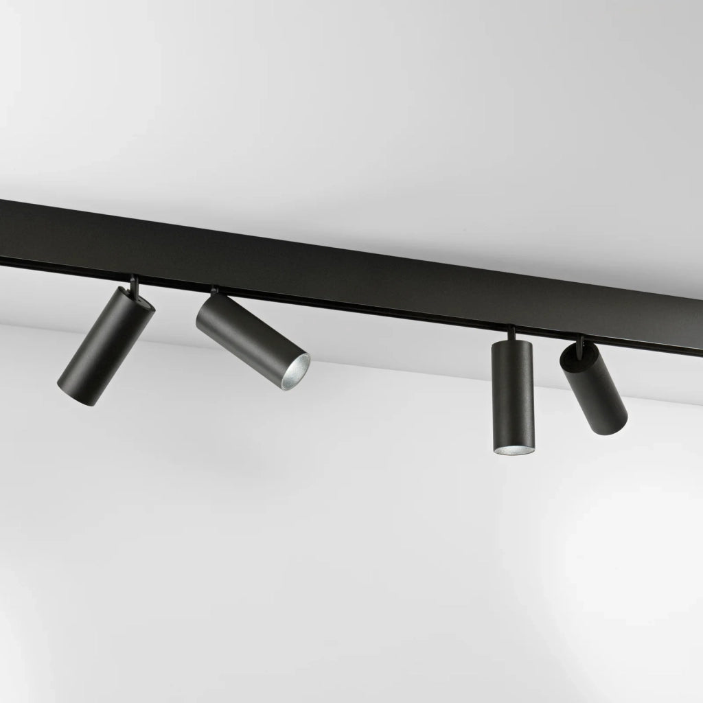 Faretto Per Sistema Ego Double 2 Luci Led Integrato Nero