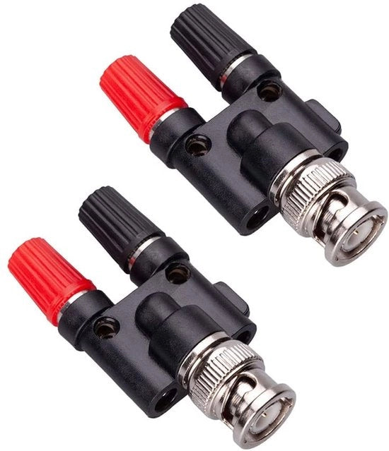 Adattatore di connessione audio a doppio jack banana 2x4mm - Socket per jack banana doppio - Adatto per connessioni audio - Materiale di alta qualità - Ideale per...