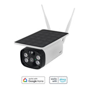 OMAJIN by Netatmo. Telecamera Wi-Fi Esterno Senza Fili a Batteria. con Pannello Solare. visione notturna HD. sirena da 105 dB. rilevamento persone/movimenti/suoni. 2 Vie Audio. IP55. WIFI 2.4. OSC-01