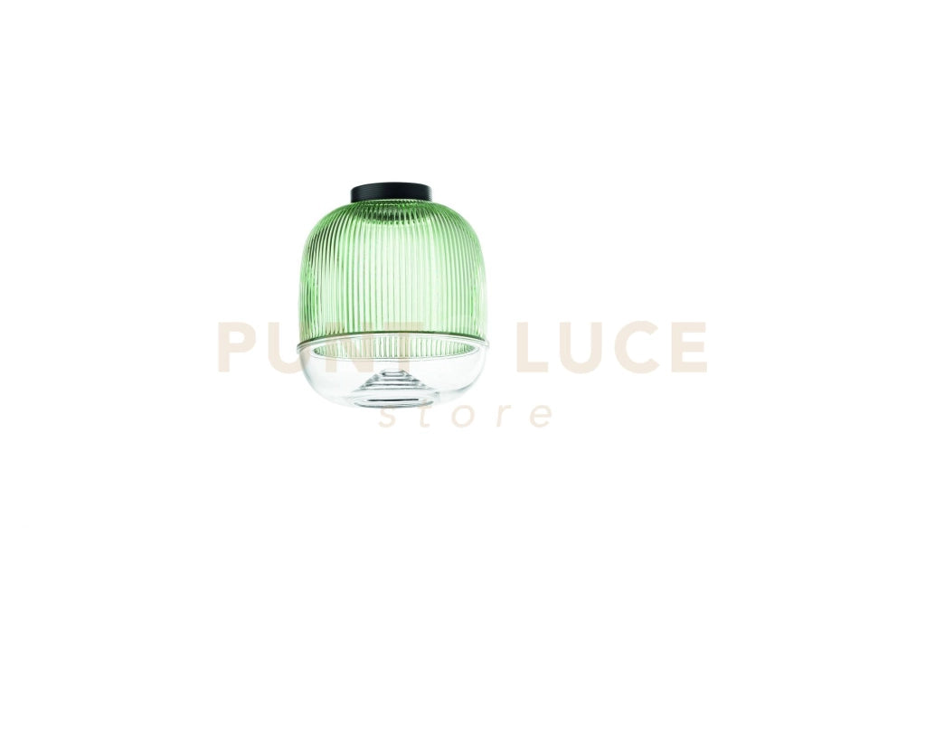 SOLO VETRO VERDE EKOS 2 D.15CM H.16,2CM BASE ACQUISTABILE SEPARATAMENTE