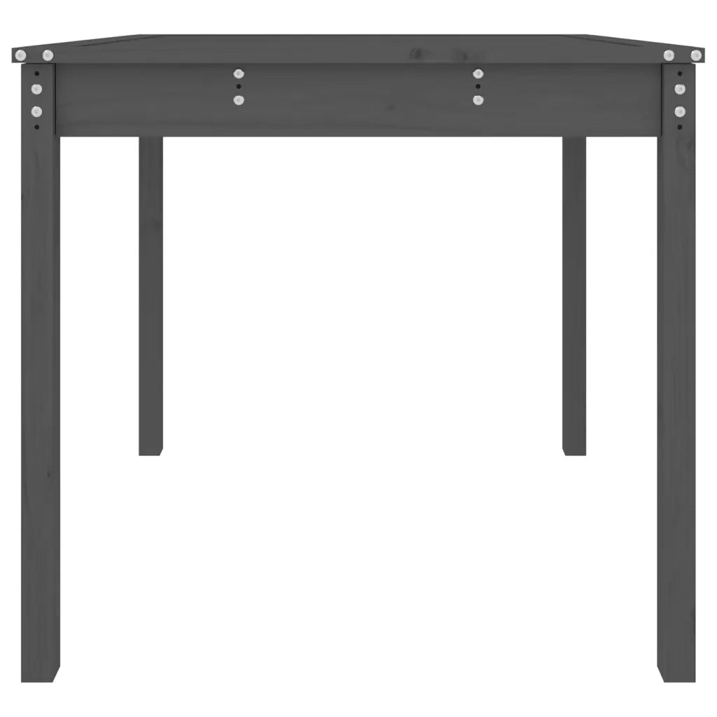 Tavolo da Giardino Grigio 82,5x82,5x76 cm Legno Massello Pino 823964