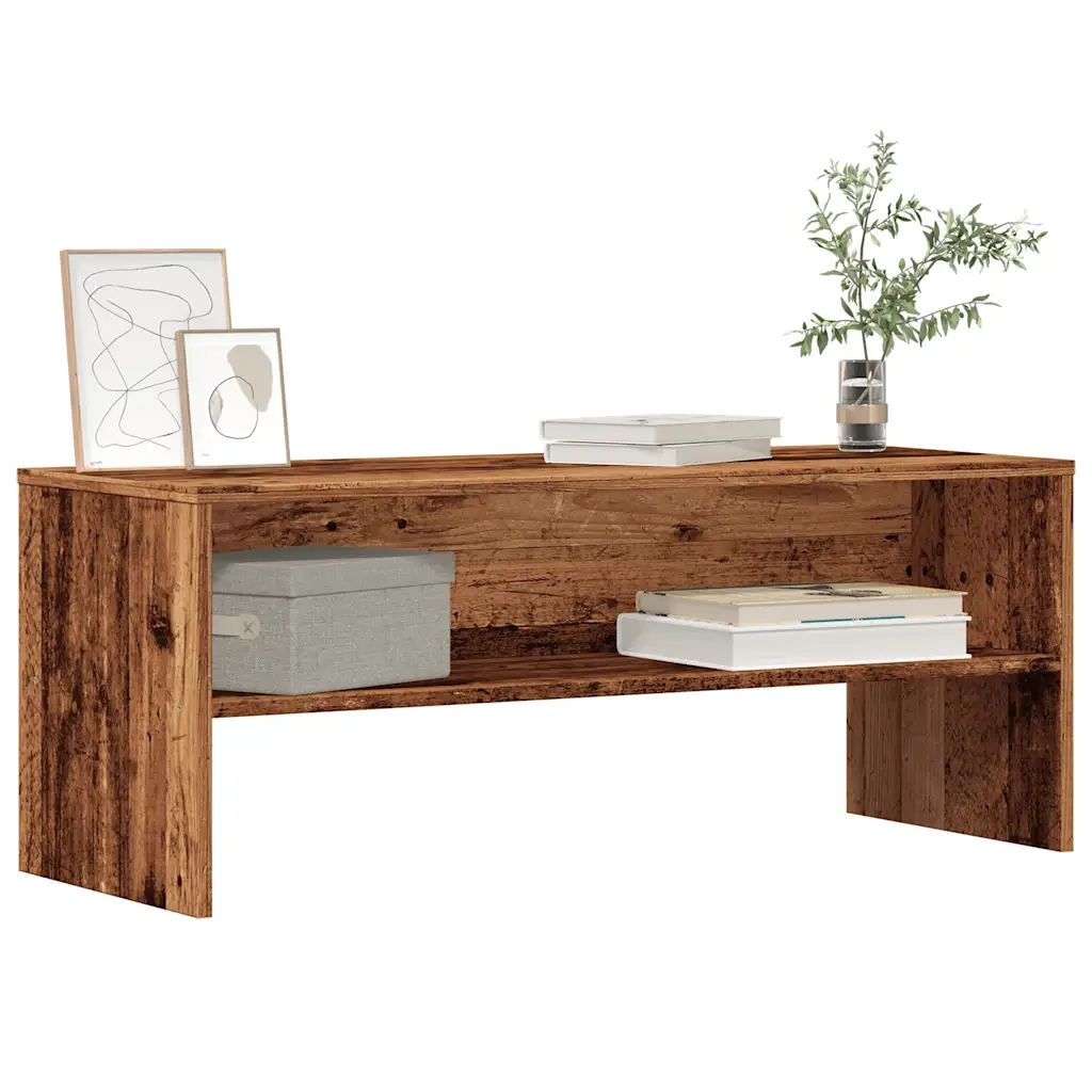Mobile Porta TV Legno Vecchio 100x40x40 cm in Truciolato