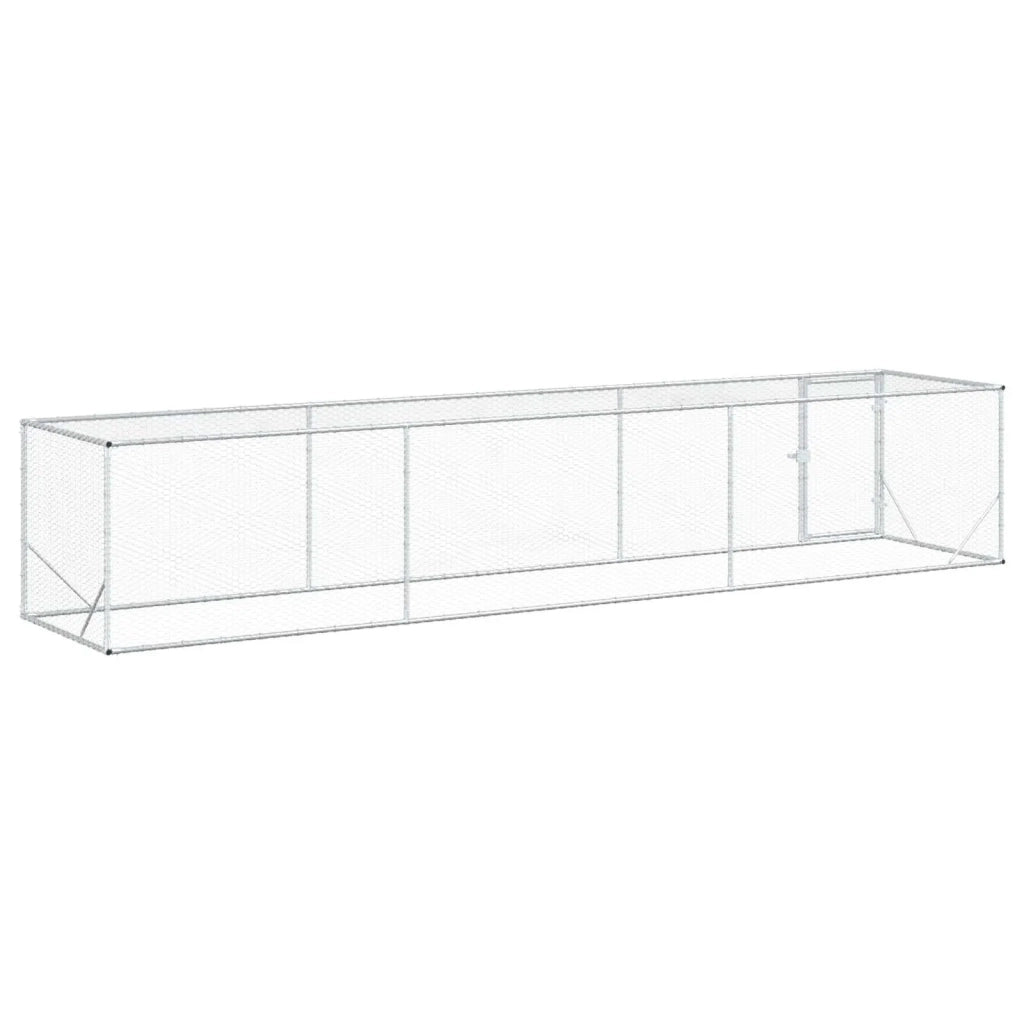Pollaio Argento 500 x 100 x 100 cm Acciaio zincato 42042522