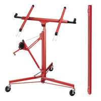 Sollevatore pannelli cartongesso con prolunga, max 68kg, Carrello Alzapannelli Alzalastre