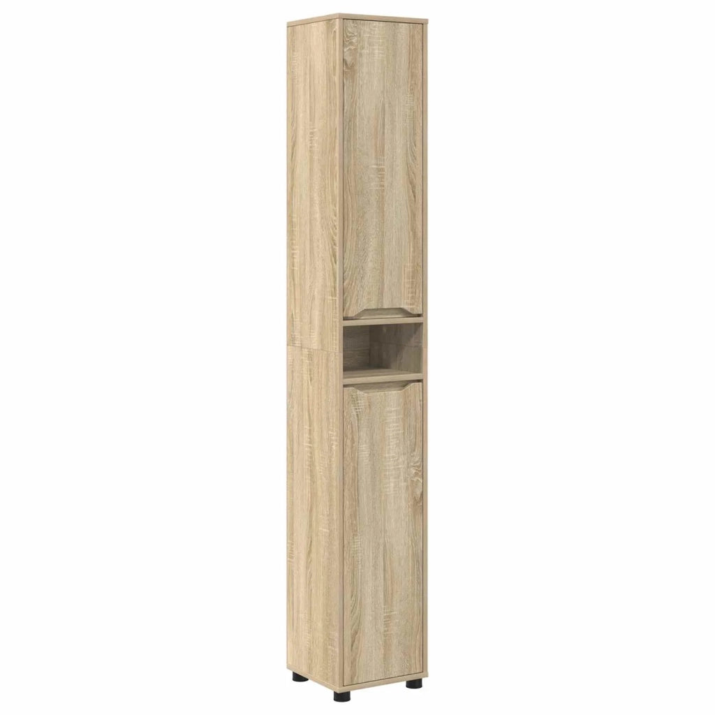 Mobile da Bagno con porta Rovere Sonoma 30,5 x 30 x 195 cm 888759