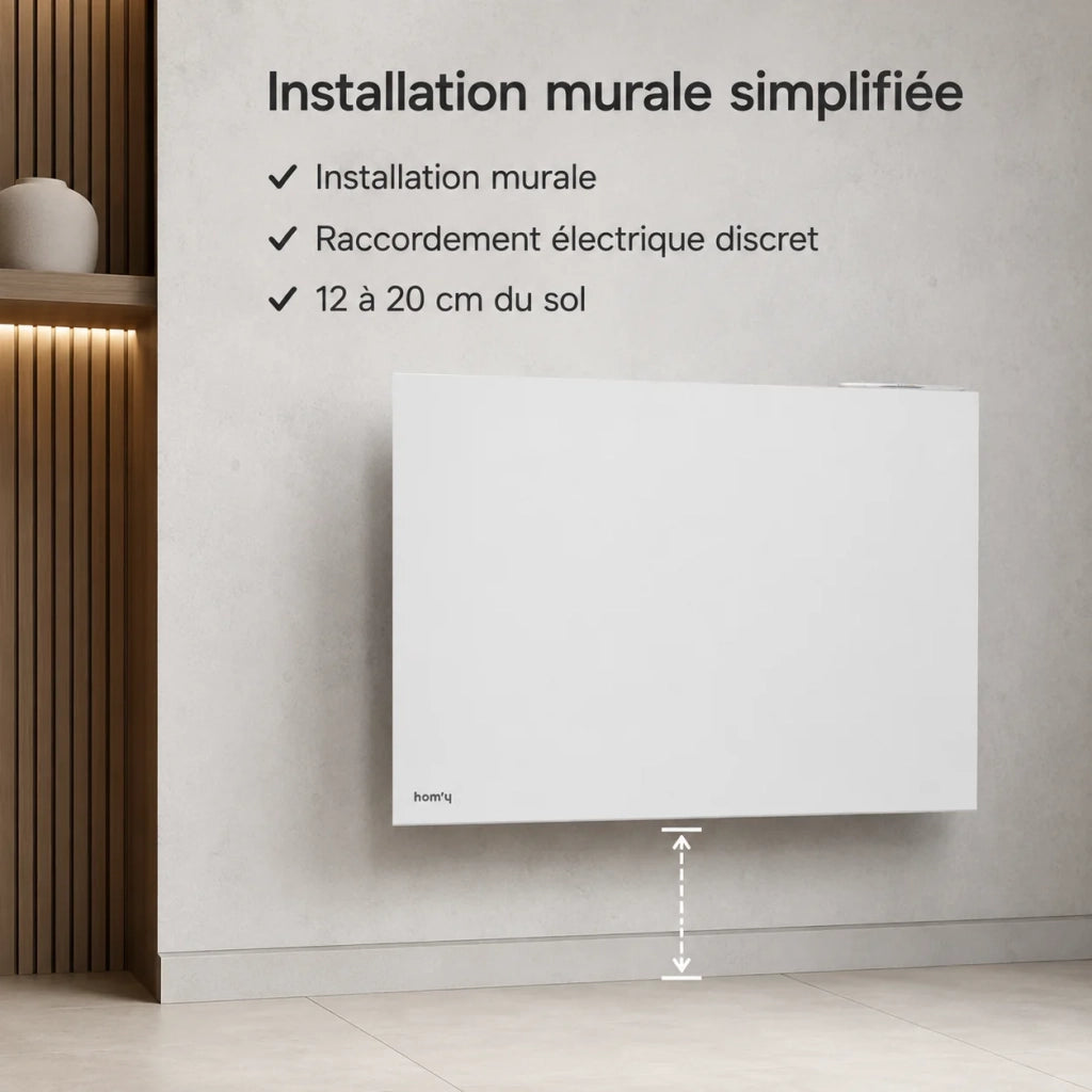 Radiatore elettrico Wi-Fi Bestherm ORPHÉE CONNECT 1000W