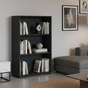 Libreria Sparto, Scaffale da ufficio, Mobile portalibri, Biblioteca, 80x34 h124 cm, Grigio