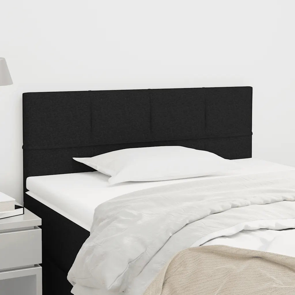 Testiera | Testata Nera 80x5x78/88 cm in Tessuto