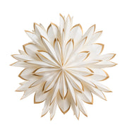 Decorazione da appendere Stella Abat-jour in carta bianco sporco Decorazione natalizia a forma di stella