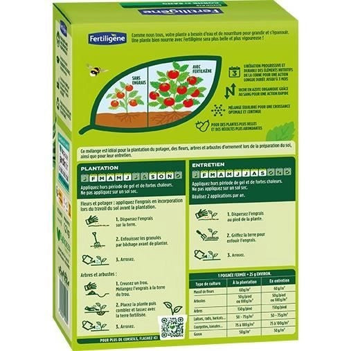 FERTILIGENE Concime corno e sangue - FCOSAN12 - 1,2 kg - Azione rapida e duratura - Nutre fino a 3 mesi