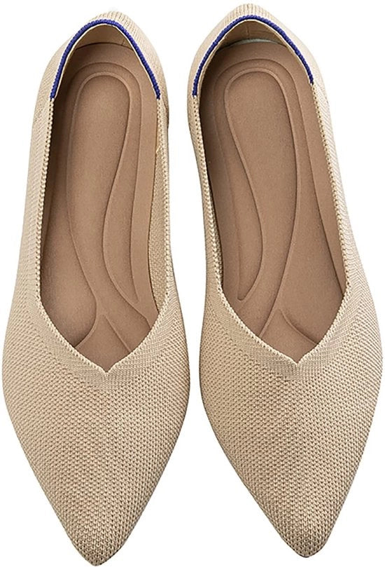 Ballerine Casual con Punta - Instappli Comfortevoli - Flats Platte per Donna - Scarpe Opportune - Con Punta - Modelli Comodi