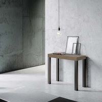 Consolle Allungabile 90-196x40x77 cm Everyday Small Tortora Telaio Antracite