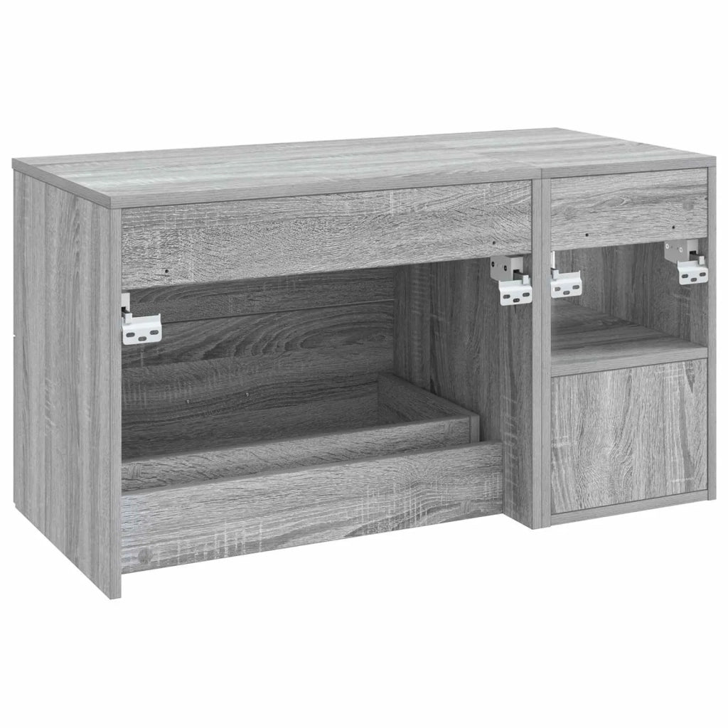 Set di mobili per il bagno 2 pcs Sonoma grigio 3403941