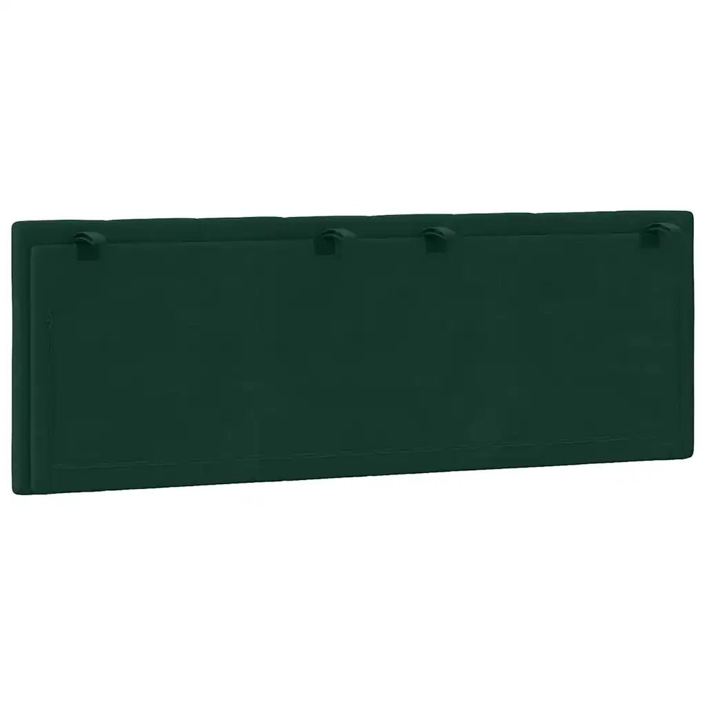 Cuscino Testiera Hanko Verde Scuro 120 cm in Velluto CFW3119037