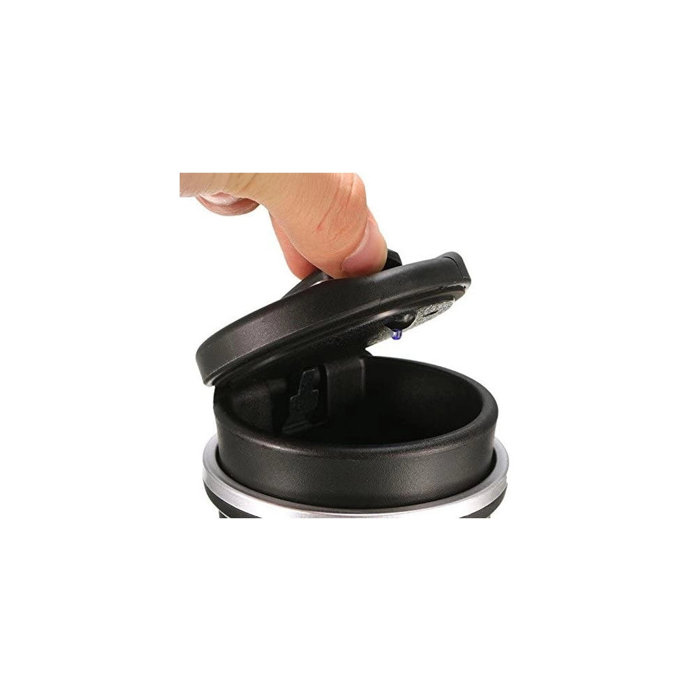 Trade Shop - Posacenere Auto Luce Led Portacenere Furgone Barattolo Ufficio Casa Portatile -