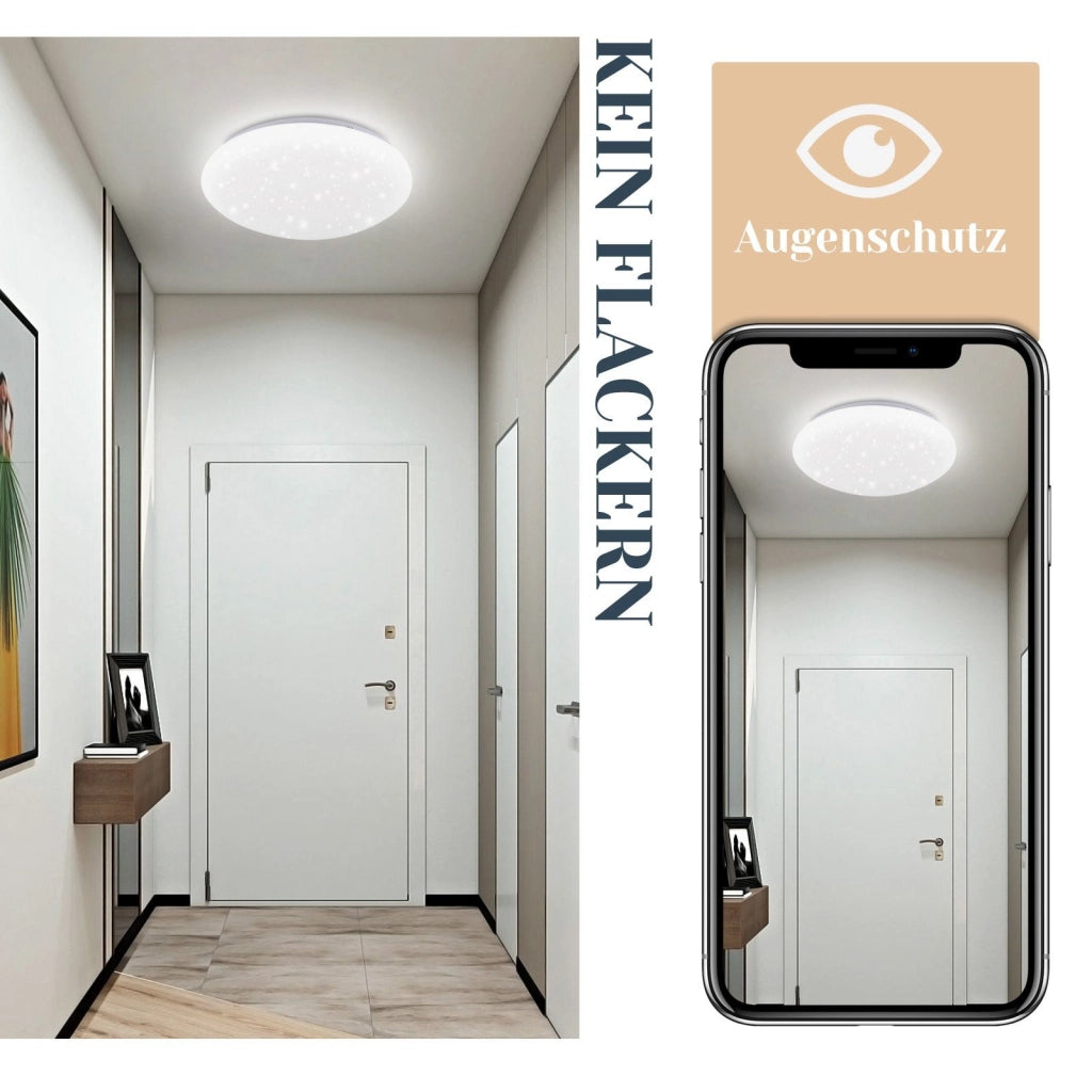 ZMH Lampada da soffitto LED Starry Sky 12W 25cm per camera letto