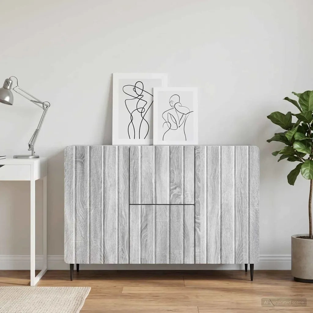 Credenza Grigio Sonoma 89 x 34,5 x 62 cm Legno ingegnerizzato 894431