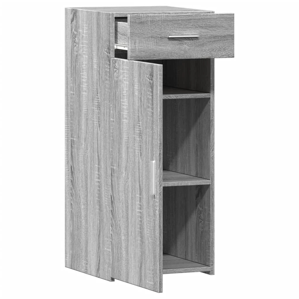 Buffet credenza cassettiera armadio mobile contenitore organizer cucina soggiorno Sonoma 40 x 42,5 x 93 cm legno ingegnerizzato grigio 02_0036364