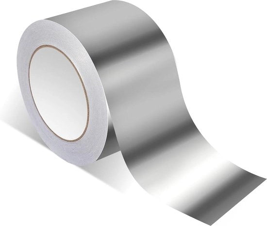 Tape di alluminio termoresistente 75 mm x 50 m per sigillatura, riparazione e isolamento.