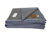 Coperta Invernale Modello Lambswool In 100% Pura Lana Vergine - Singolo - Grigio Fumo