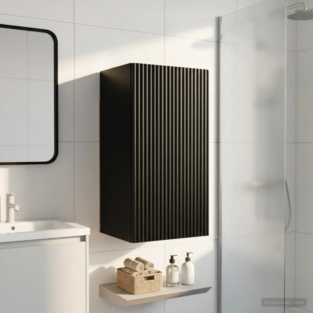 Armadio da bagno a muro ARNHEM Nero 30 x 31 x 59 cm 896586