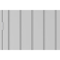 Casetta Box da Giardino 249,1x209,3x231,3 cm in Acciaio Zincato Grigio