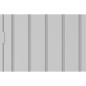 Casetta Box da Giardino 249,1x209,3x231,3 cm in Acciaio Zincato Grigio