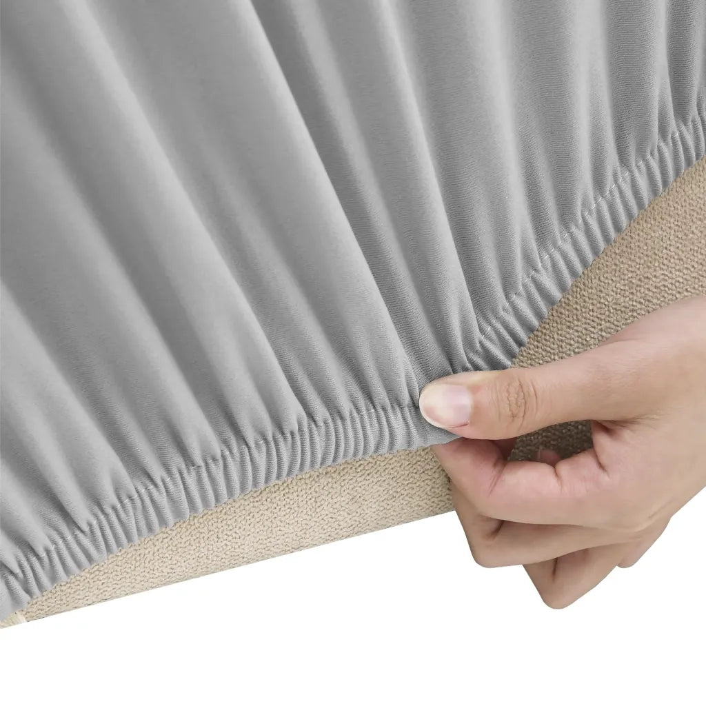 Fodera Elasticizzata Divano 2 Posti in Jersey Poliestere Grigio CFW7800368