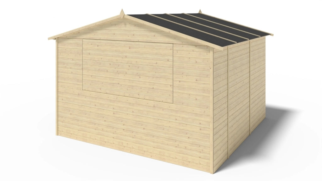 Chiosco per mercatini 9.42 m2 - 3.11x3.03 m - 19 mm - DOM607 - ALTANKA