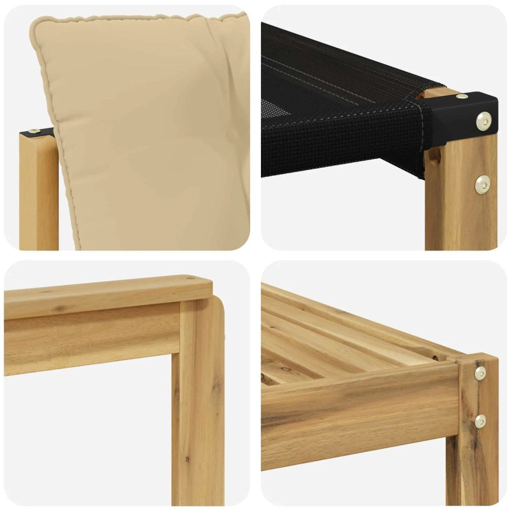 Set di divani da esterno 9 pz Bianco e Beige 3389327
