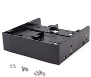 Montaggio beugel per dischi rigidi e SSD da 2,5/3,5 pollici - compatibile con bay 5,25 pollici - materiale resistente - progettato multifunzionale - inclusi viti di montaggio - bay per dischi rigidi