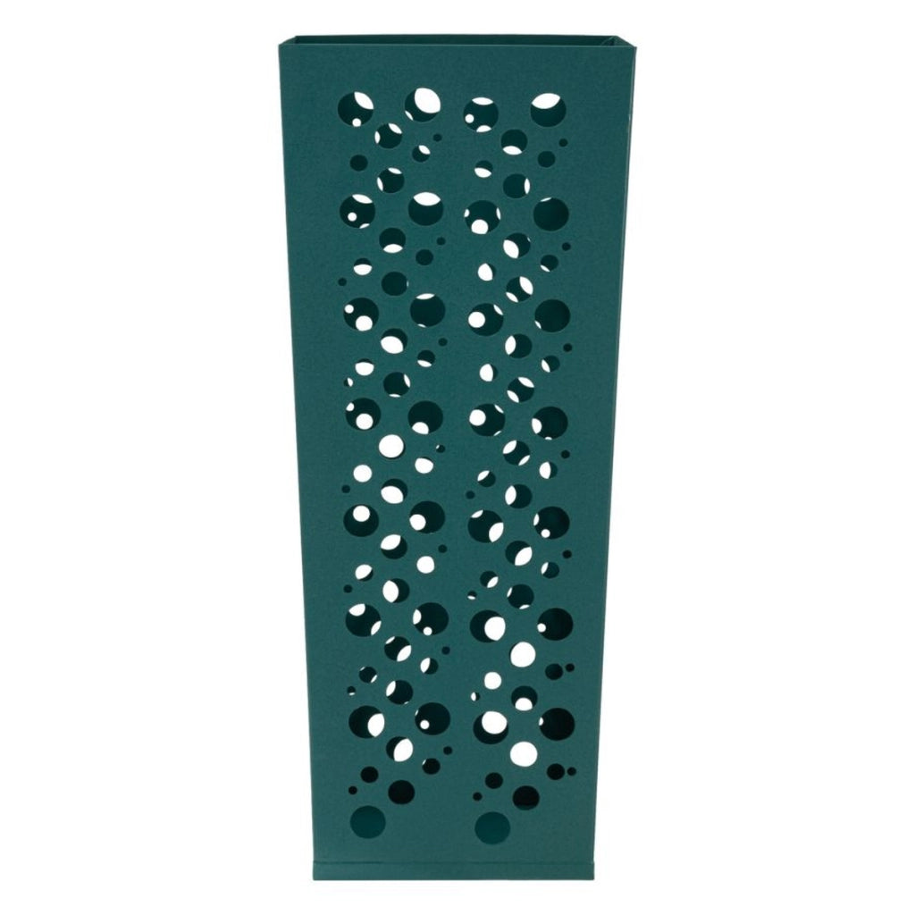 Portaombrelli LIT in metallo verde petrolio con lavorazione traforata
