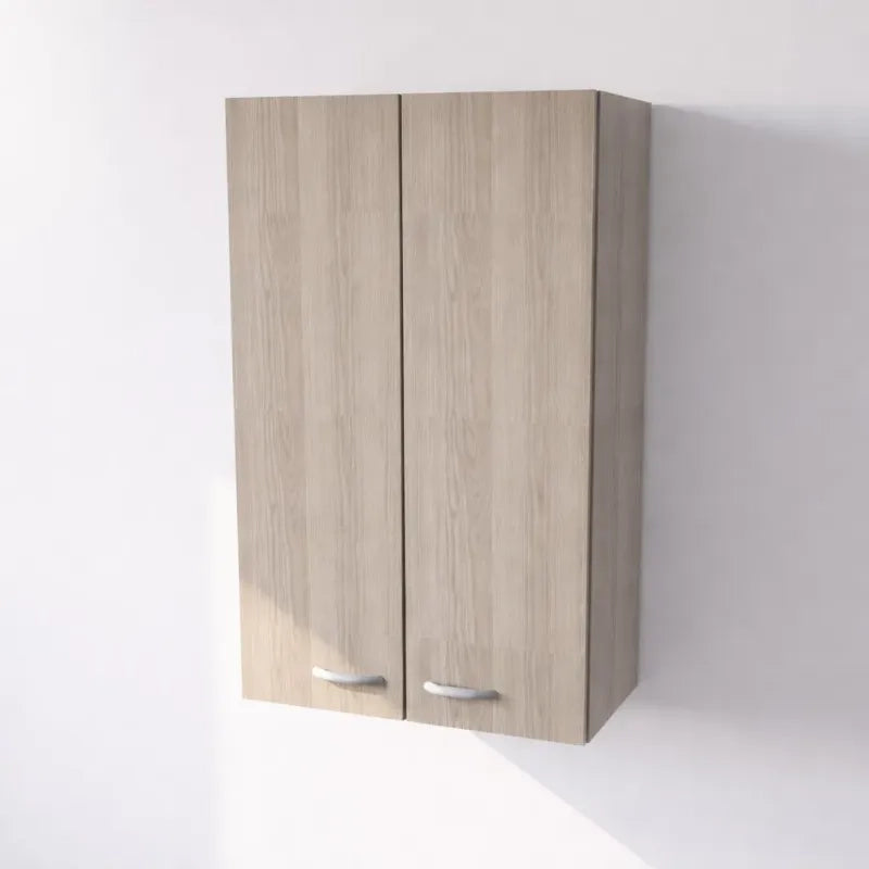 Pensile Cucina  in Legno Nobilitato Olmo, Mobile Alto con 2 Ante, Pensile Componibile Moderno Made in Italy (H90XL60XP33cm)