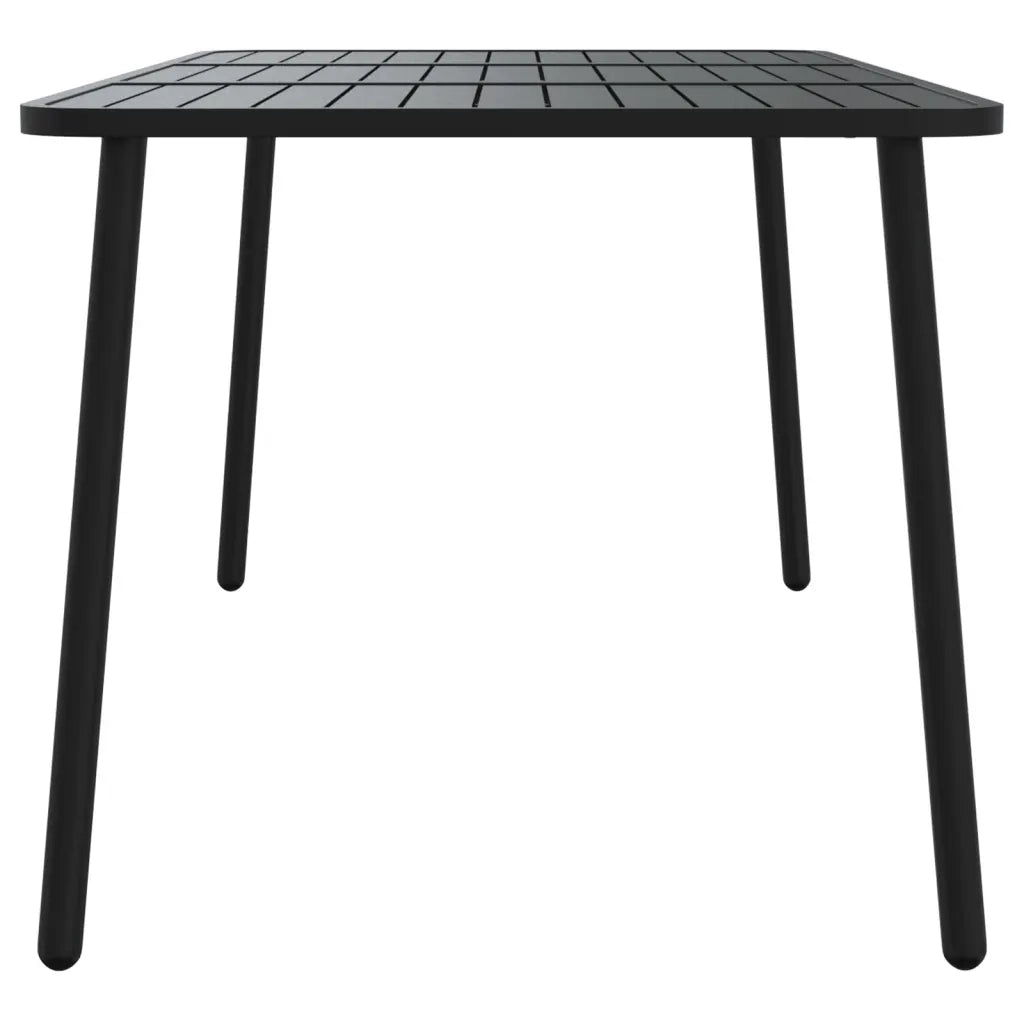 Tavolo da Giardino Antracite 165x80x71 cm Acciaio 362740