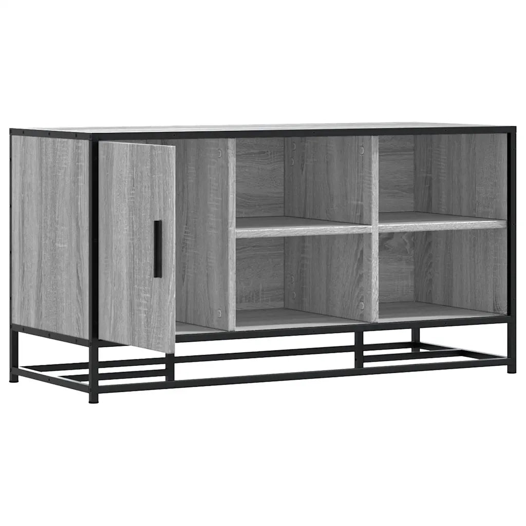 vidaXL Scarpiera Grigia Sonoma 100x40x53,5 cm in Truciolato e Metallo