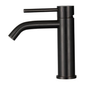 Miscelatore lavabo AISI 316 nero opaco senza piletta Testori