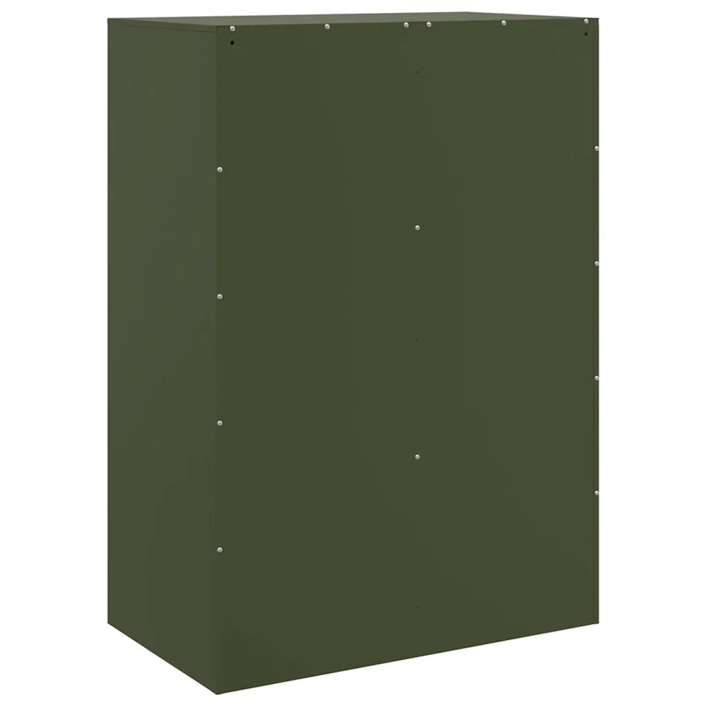 Credenza Verde Oliva 67x39x95 cm in Acciaio 841803