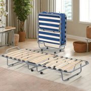 Brandina Akai, Letto Pieghevole Materasso Incluso Made in Italy, Bianco