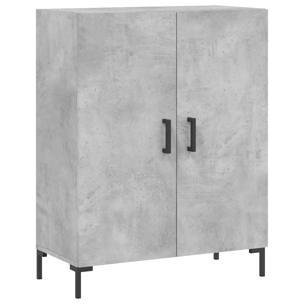 Credenza-Buffet-Armadio da cucina Grigio Cemento 69,5x34x180 cm in Legno Multistrato 334366