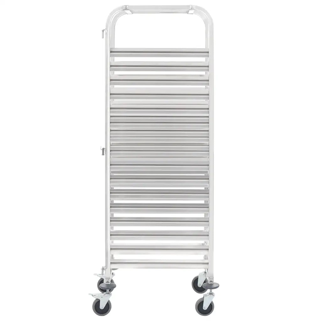 Carrello da Cucina per 16 Vassoi 38x55x163 cm in Acciaio Inoxcod mxl 79625