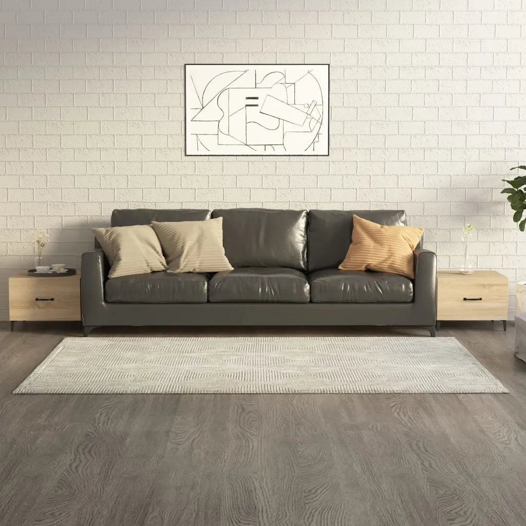 Tavolino da Salotto-Tavolino da soggiorno Gambe in Metallo Rovere Sonoma 50x50x40 cm 411763