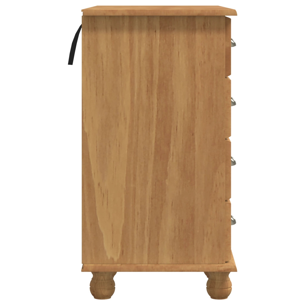 Scrivania 'ASKIM'con cassetti 95x40x75 cm in legno massello di pino