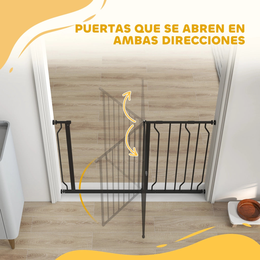 Barriera per Animali Domestici ¨C zephmum ¨C Nero 75-115x76 cm