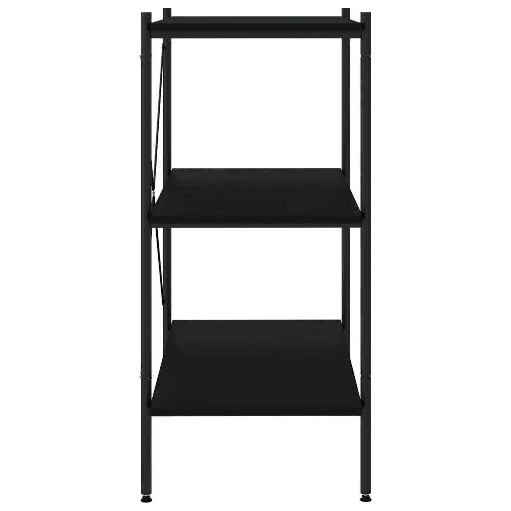 Scaffale con 3 Mensole Nero 80x40x92 cm 336339