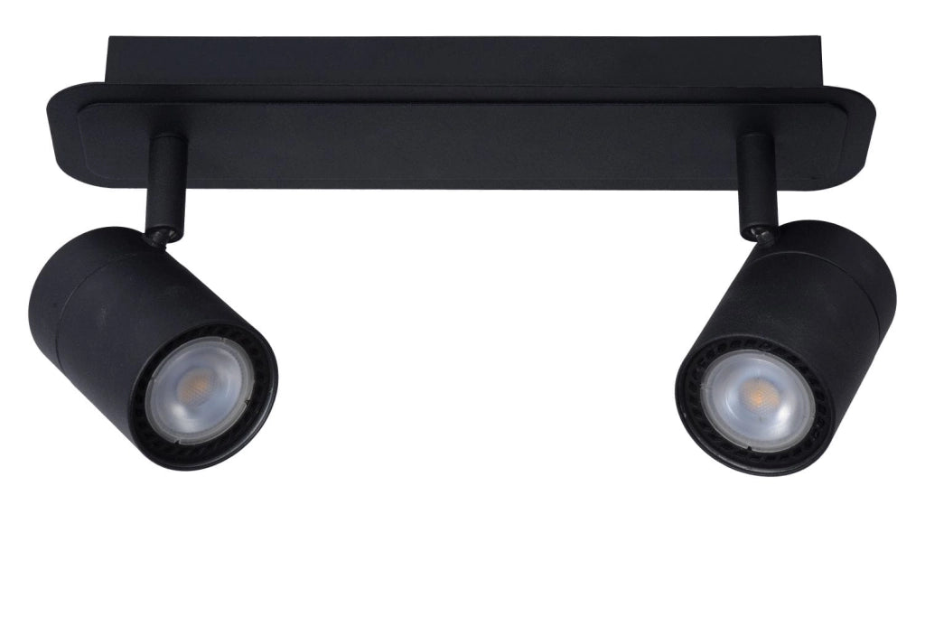 Faretto soffitto Lucide Lennert 2xGU10 5W 3000K nero IP44