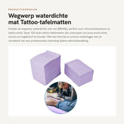 Tavolo per tatuaggi - Impermeabile - 125 pezzi - Senza rischio di graffi - Supporto - Salone di bellezza - Protezione contro l'ink - Tavolo coprioggetto da getto