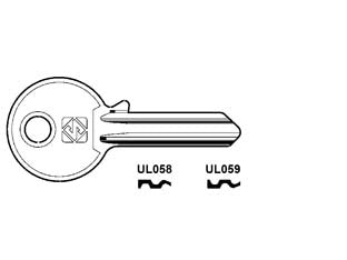 CHIAVI PER CILINDRI UNIVERSAL 5 SPINE PICCOLE- - UL058 DX - 100 pezzi SILCA