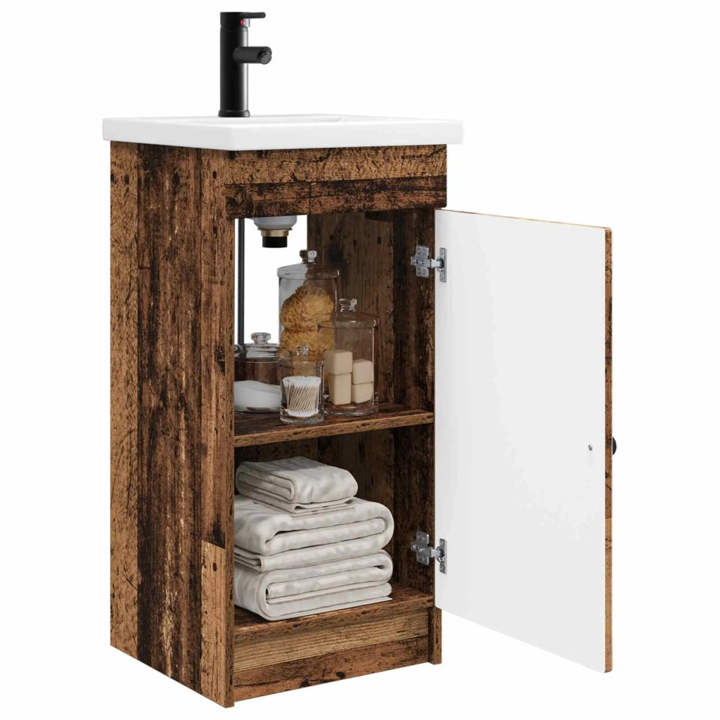 Mobile da bagno con lavabo Legno antico 42 x 40 x 84,5 cm 890002